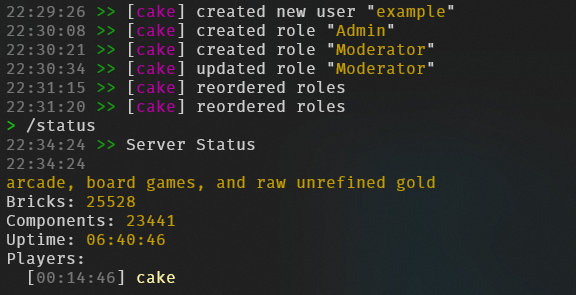 Managing roles from the web UI alongside the console