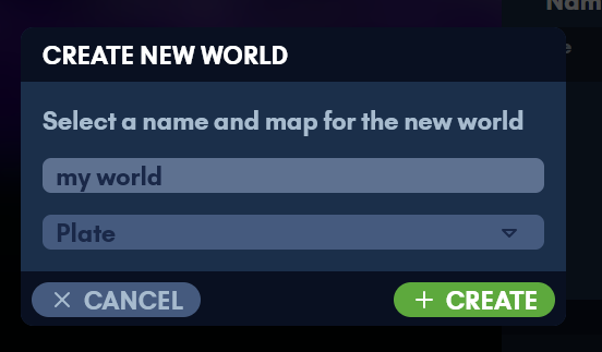 Creating a world